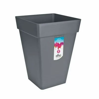 ELHO  Bac a plantes carr&eacute;e haut - 37 cm - Gris anthracite