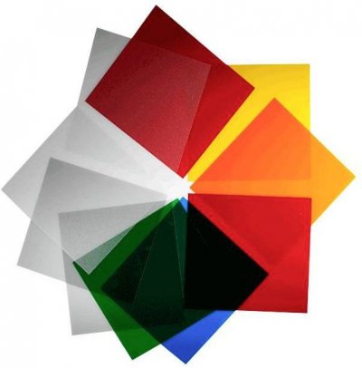 ELINCHROM  Filtres Couleur Mixtes (10 Feuilles de 21cm)