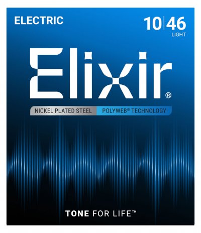 ELIXIR  12050 Polyweb Light Cordes guitare &eacute;lectrique 10-46