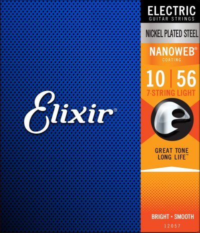 ELIXIR  12057 Nanoweb Jeu De 7 Cordes Pour Guitare &Eacute;lectrique
