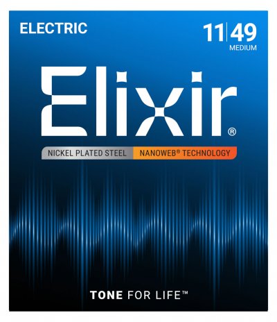 ELIXIR  12102 Jeu De Cordes Pour Guitare &Eacute;lectrique M&eacute;dium