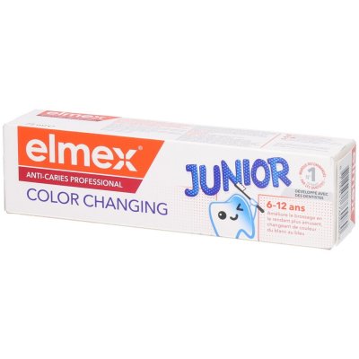 ELMEX  Junior - Dentifrice Anti-Caries Color Changing 6-12 ans 75ml