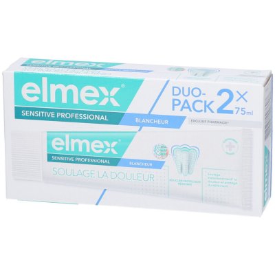 ELMEX  Sensitive Professional Blancheur Dentifrice Lot de 2 x 75ml