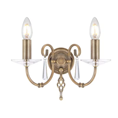 ELSTEAD LIGHTING Elstead - Feuille murale &Eacute;g&eacute;e 2XE14 h: 22 l: 17.5 b: 32