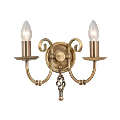ELSTEAD LIGHTING  - Feuille murale Artisan 2XE14 h: 18.5 l: 15 b: 30