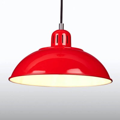 ELSTEAD  Suspension Franklin rouge au design r&eacute;tro