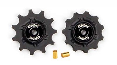 ELVEDES  galets de d&eacute;railleur 11 dents 9V / 10V / 11V 2 pi&egrave;ces noires