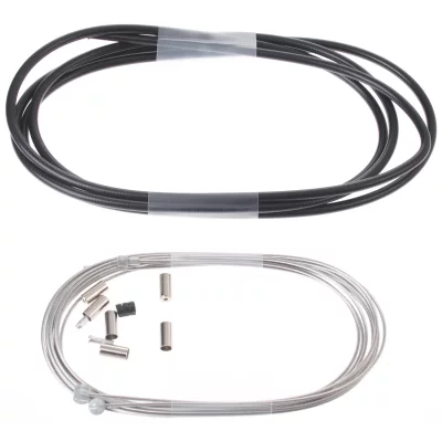 ELVEDES  Kit Freinage Gaines + Cables Complet Mixte Adulte, Noir