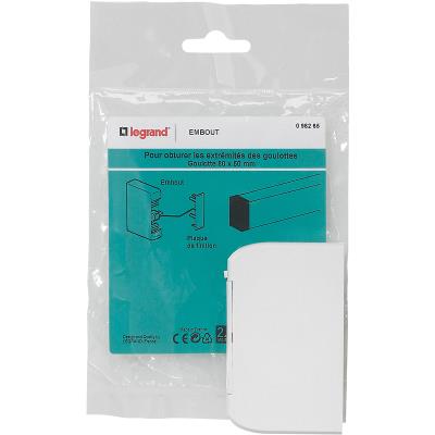 LEGRAND Embout gauche/droit pour goulotte Mosaic 80 x 50 mm 