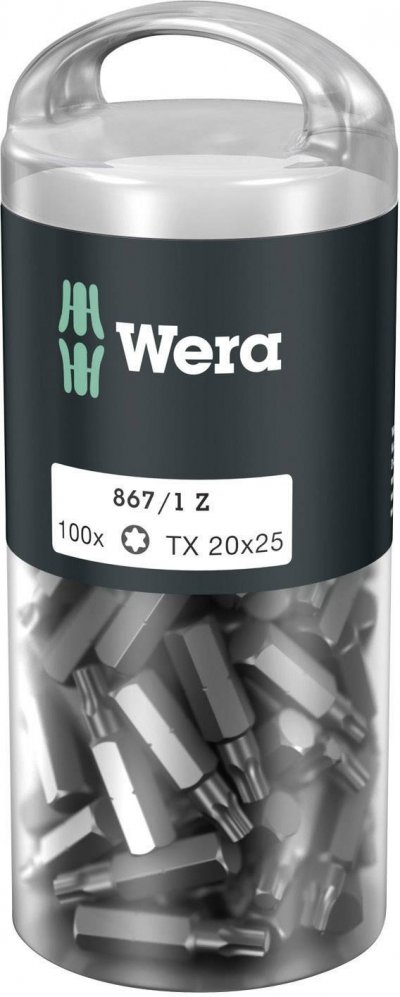 Embout TORX PZ 1/4'' grand pack, 25 mm de long, Dimensions : T 20