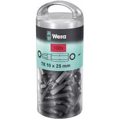 WERA Embout TORX PZ 1/4'' grand pack, 25 mm de long, Dimensions : T 40