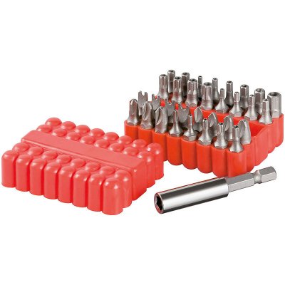 FIXPOINT Embout universel 33 pi&egrave;ces pour toutes les vis ordinaires