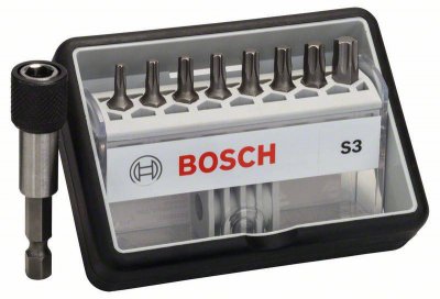 BOSCH Embouts de vissage courts 8 pi&egrave;ces + 1 (S3)