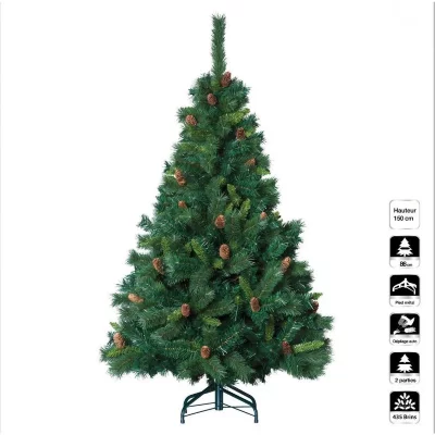 Eminza - Sapin artificiel de No&euml;l Royal Majestic H150 cm Vert sapin