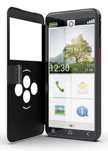 EMPORIA  SMART.7lite Smartphone 5.45 6GB RAM 128GB Android 15 Tripla Fotocamera Nero