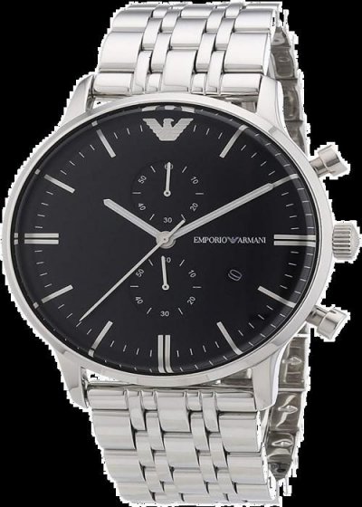 EMPORIO ARMANI  Ar1648 Homme Montre Silver Analogique M&eacute;tal Nouveau