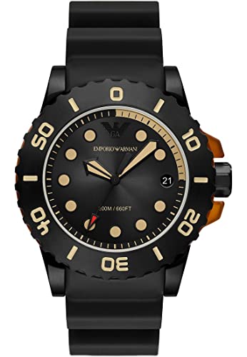 EMPORIO ARMANI  - Montre pour hommes Mati&egrave;re synth&eacute;tique 1 unit&eacute;