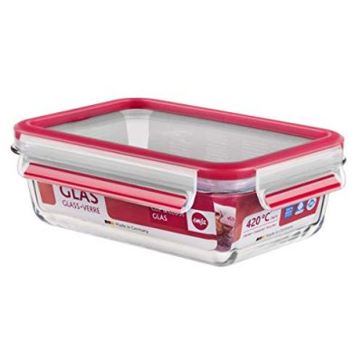 EMSA  516244 clip and close verre, rectangulaire, 0,75 l