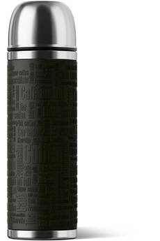 EMSA  Bouteille isotherme SENATOR, 0,50 l, manchette noir