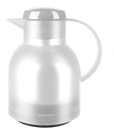 EMSA   pichet isotherme samba, 1 litre, blanc translucide noir