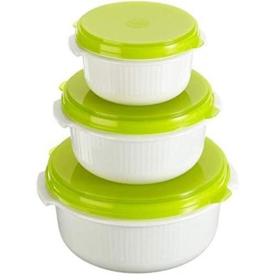 EMSA  Micro Family Rond R&eacute;gler Vert, Blanc 3 pi&egrave;ce(s), Bo&icirc;te