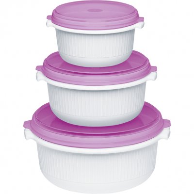 EMSA  Microfamily Starterset Mikrow. Bk 0,5/1/1,5 L, Brombeere