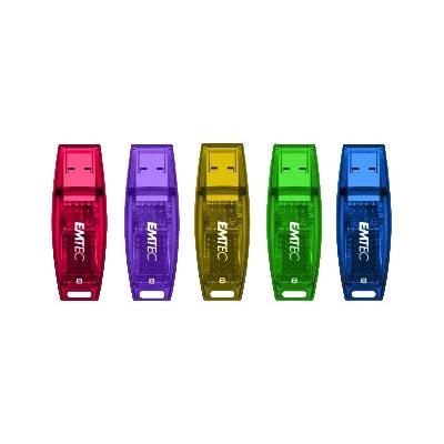 EMTEC  C410 Color Mix Candy jar - cl&eacute; USB - 8 Go 