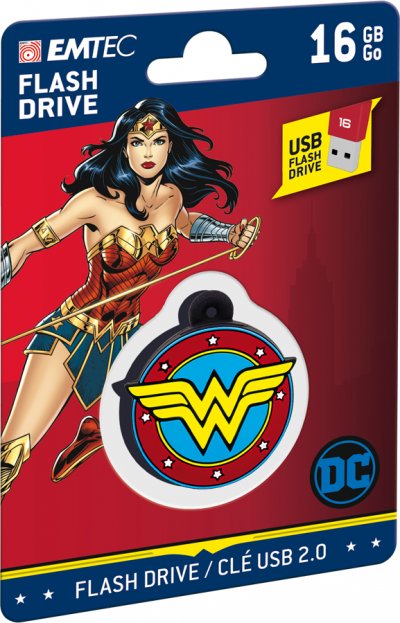 EMTEC  DC Comics Collector Wonderwoman - Cl&eacute; USB - 16 Go - USB 2.0