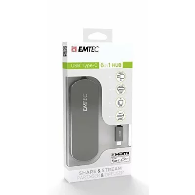 EMTEC  hub 6-in-1 type-c t650c ECHUBT650C
