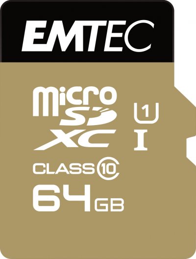 EMTEC  Micro Sd 64gb Elite Gold Memory Card Dor&eacute;