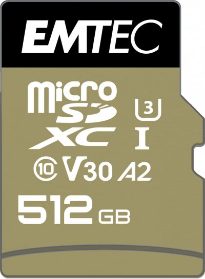 EMTEC  SpeedIN' PRO - carte memoire flash - 512 Go - microSDXC UHS-I