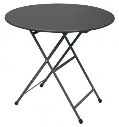 Emu - Table pliante arc en ciel, &oslash; 80 x h 74 cm, fer antique