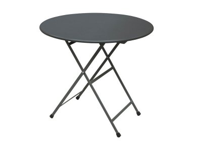 Emu - Table pliante arc en ciel, &oslash; 80 x h 74 cm, noire