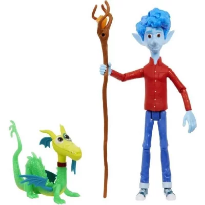 MATTEL EN AVANT Figurines Ian et son b&acirc;ton magique et Blazey 17 cm