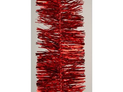  En Plastique Guirlande Rouge Brillante 75mmx2.7m Rouge De Noel