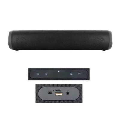 BE MIX Enceinte Barre de Son ""2 x 3 W"" 40cm Noir