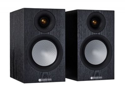 MONITOR AUDIO Enceinte biblioth&egrave;que  silver 50 7g ch&ecirc;ne noir vendue par paire