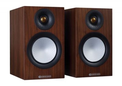 MONITOR AUDIO Enceinte biblioth&egrave;que  silver 50 7g noyer vendue par paire