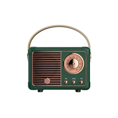 AVIZAR Enceinte Bluetooth 5.0 3W RMS Mod&egrave;le Auteuil avec Poign&eacute;e de Transport Vert