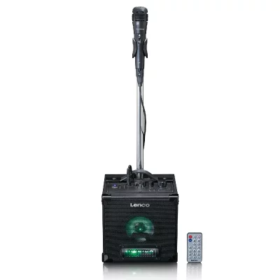 LENCO Enceinte Bluetooth 5.0 avec animation lumineuse LED BTC-070BK 