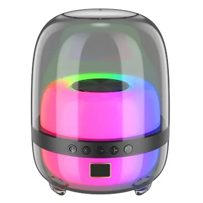 YONIS Enceinte bluetooth 5.1 lumineuse hi-fi autonomie 4h effets de lumi&egrave;re tws  