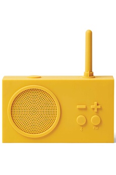 LEXON Enceinte Bluetooth avec radio FM  Tykho 3 LA119 Jaune 