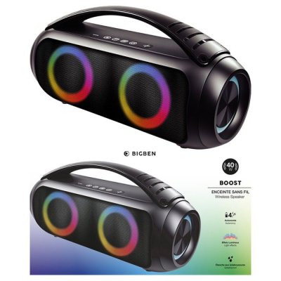 BIGBEN Enceinte Bluetooth -  - BOOST - 40W - IPX5 - 8h Autonomie