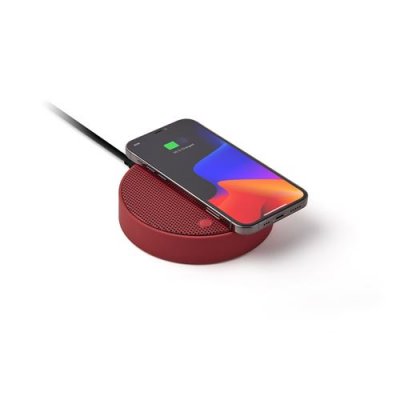 LEXON Enceinte Bluetooth et Station de charge OSLO ENERGY PLUS Similicuir Rouge fonc&eacute;