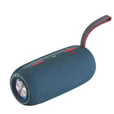 YONIS Enceinte bluetooth &eacute;tanche lumi&egrave;re rgb son haute-fid&eacute;lit&eacute; autonomie 6h support mp3 wav bleu  