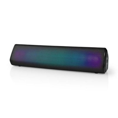 NEDIS Enceinte bluetooth led 18w-2x 9w-jumelable  SPBT2006BK