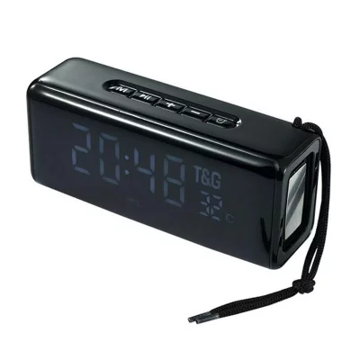YONIS Enceinte Bluetooth Multifonctions Avec Alarme Horloge Affichage Temp&eacute;rature FM M