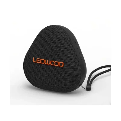 LEDWOOD Enceinte Bluetooth Portable 15W avec LED Ambiance Etanche Noir - Neuf