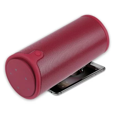 YONIS Enceinte Bluetooth Portable 3D St&eacute;r&eacute;o Subwoofer Commande Tactile AUX TF Carte Son HD Rouge