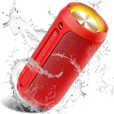 VENDOS85 Enceinte bluetooth portable &eacute;tanche 24w rouge